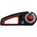 CALIBER GOURMET Adjustable Knife Sharpener, Black and Red - Caliber Gourmet