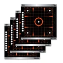 ALLEN EZ Aim Reflective Adhesive 12X12 Sight Grid, 4Pack - Allen