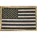 BLACKHAWK Patch, American Flag Tan/Black (2" x 3") USA - Blackhawk