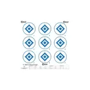 CALDWELL High Contrast Sight-In Targets, Blue 9 Diamond 16" - Caldwell