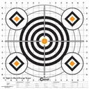 CALDWELL High Contrast Sight-In Targets, Black/Orange 16" - Caldwell
