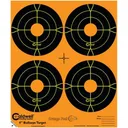 CALDWELL Orange Peel 4" Bullseye Targets, 5 Sheets - Caldwell