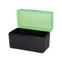 MTM Ammo Box 50rd Flip-Top 375 RUM 375 Wby Clr-Grn/Blk - Mtm