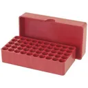 MTM Slip-Top Ammo Box 50 Round Round Hole 38 - 357 Red - Mtm