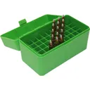MTM Cae Gard 50 Round Ammo Box for 300 WSM, 45-70, 7MM Rem | Green - Mtm