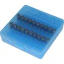MTM Ammo Box 100 Round Flip-Top 40 10mm 45ACP Clr-Blue - Mtm
