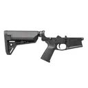 AERO PRECISION M5 Complete AR10 Lower Receiver w/ Moe Grip + SL-S Carbine Stock | Anodized Black - Aero Precision