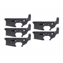 ANDERSON AM-15 Multi-Caliber AR15 STripped Lower Receiver w/ Open Trigger - Black - 5 PACK COMBO - Anderson Manufacturing