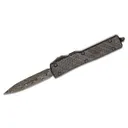 MICROTECH KNIVES UTX-70 D/E OTF 2.41" Damascus Carbon Fiber Top - Microtech