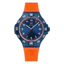 Glock Watches GW 15-8-22 Japanese Movement Dark Blue & Orange - Glock Watches