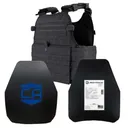 CALIBER ARMOR AR550 Level III+ Body Armor MOPC Pkg Black M-2XL - Caliber Armor