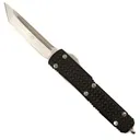 MICROTECH KNIVES 123-10 Ultratech T/E OTF Auto Knife, Stonewash Bla - Microtech