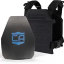 CALIBER ARMOR AR550 Level III+ Quick Response Pkg Black S-2XL - Caliber Armor
