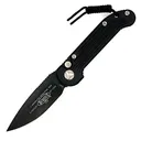MICROTECH KNIVES Ludt Auto 3.375" Drop Point Black Standard - Microtech