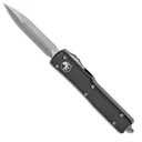 MICROTECH KNIVES UTX-70 D/E OTF 2.41" Stonewash Standard Black - Microtech
