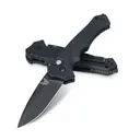 BENCHMADE Rukus II 3.4" Drop Point Blk Plain Edge Auto - Benchmade