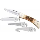 CASE KNIVES Amber Bone Peach Seed Jig XX-Changer w/Gut Hook - Case Knives