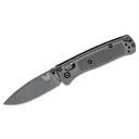 BENCHMADE Mini Bugout Elite AXIS Folding Knife 2.82" Plain Blade - Graphite Black CF Handles - Benchmade