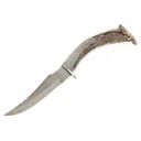 SILVER STAG KNIVES Deer Skinner 4.25" D2 Steel Skinner Blade | Antler Handles w/ Leather Sheath - Silver Stag Knives