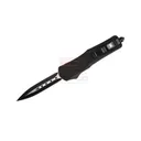 COBRATEC FS2 Dagger Straight Edge/Black Blade Black Handle - Cobratec