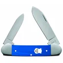 CASE KNIVES Canoe Pocket Knife 3.63" Closed / Blue G-10 (Spear & Pen Blade) - Case Knives