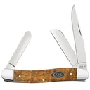 CASE KNIVES Yellow Curly Oak - Medium Stockman (7318 SS) - Case Knives