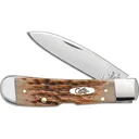 CASE KNIVES Amber Bone - Peach Seed Jig Tribal Lock - Case Knives