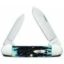 CASE KNIVES Jigged Canoe Blue Denim Bone - Case Knives