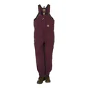 BERNE WORKWEAR Youth Washed Insulated Bib Overall Plum - Berne Workwear