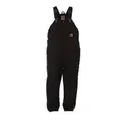 BERNE WORKWEAR Youth Washed Insulated Bib Overall Black - Berne Workwear