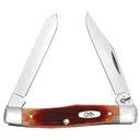 CASE KNIVES Sawcut Caramel Bone Mini Moose (62032 SS) - Case Knives