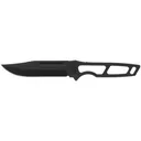 KA-BAR Neck Knife Black Hard Plastic Sheath Straight Edge - Ka-Bar