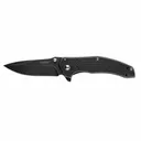 KERSHAW KNIVES Kingbolt Drop Point Plain Edge w/Flipper Blackwash - Kershaw Knives