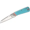 GERBER KNIVES Straightlace Slip Joint Folding Knife 2.9" Sheepsfoot Blade w/ Blue Aluminum Handles - Gerber