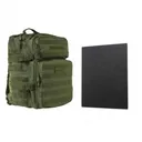 NCSTAR Assault Backpack w/ Level IIIA Ballistic Plate GRN - VSM Gun Cases
