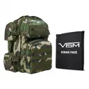 NCSTAR 2911 Backpack w/ 10"X12" Soft Panel - Woodland - Ncstar