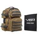 NCSTAR 2911 Backpack w/ 10"X12" Soft Panel - Tan / Gray - Ncstar