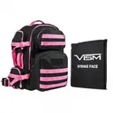 NCSTAR 2911 Backpack w/ 10"X12" Soft Panel - Black / Pink - Ncstar
