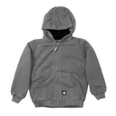 BERNE WORKWEAR Youth Washed Hooded Jacket Titanium - Berne Workwear