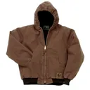 BERNE WORKWEAR Toddler Washed Hooded Jacket Bark - Berne Workwear