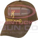 BROWNING Dura-Wax w/Corporate Logo Brown Ballcap - Browning