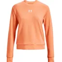UNDER ARMOUR Women's UA Rival Terry Crew Orange - Under Armour