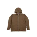 BERNE WORKWEAR Quarry Flannel Lined Hooded Coat Bark - Berne Workwear