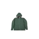 BERNE WORKWEAR Quarry Flannel Lined Mens Hooded Coat Forest Green - Berne Workwear