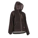 BERNE WORKWEAR Ladies Quilt Lined Hooded Jacket Dark Brown - Berne Workwear
