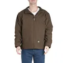 BERNE WORKWEAR Flagstone Flannel Lined Duck Jacket Bark Plus Size - Berne Workwear