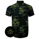 RETRO RIFLE Hawaiian SS Button Down - Palm / OD Green - Retro Rifle