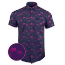 RETRO RIFLE Hawaiian SS Button Down - Rising Palm / Dark Blue - Retro Rifle