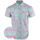 RETRO RIFLE Hawaiian SS Button Down - High Tide / Mint - Retro Rifle