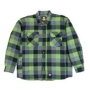 BERNE WORKWEAR Timber Flannel Shirt Jacket Plaid Green - Berne Workwear